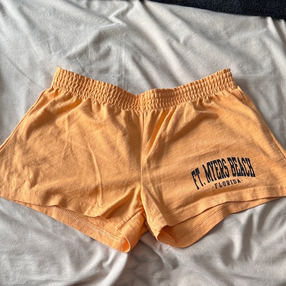 Soffe Women's Athletic Shorts in Orange